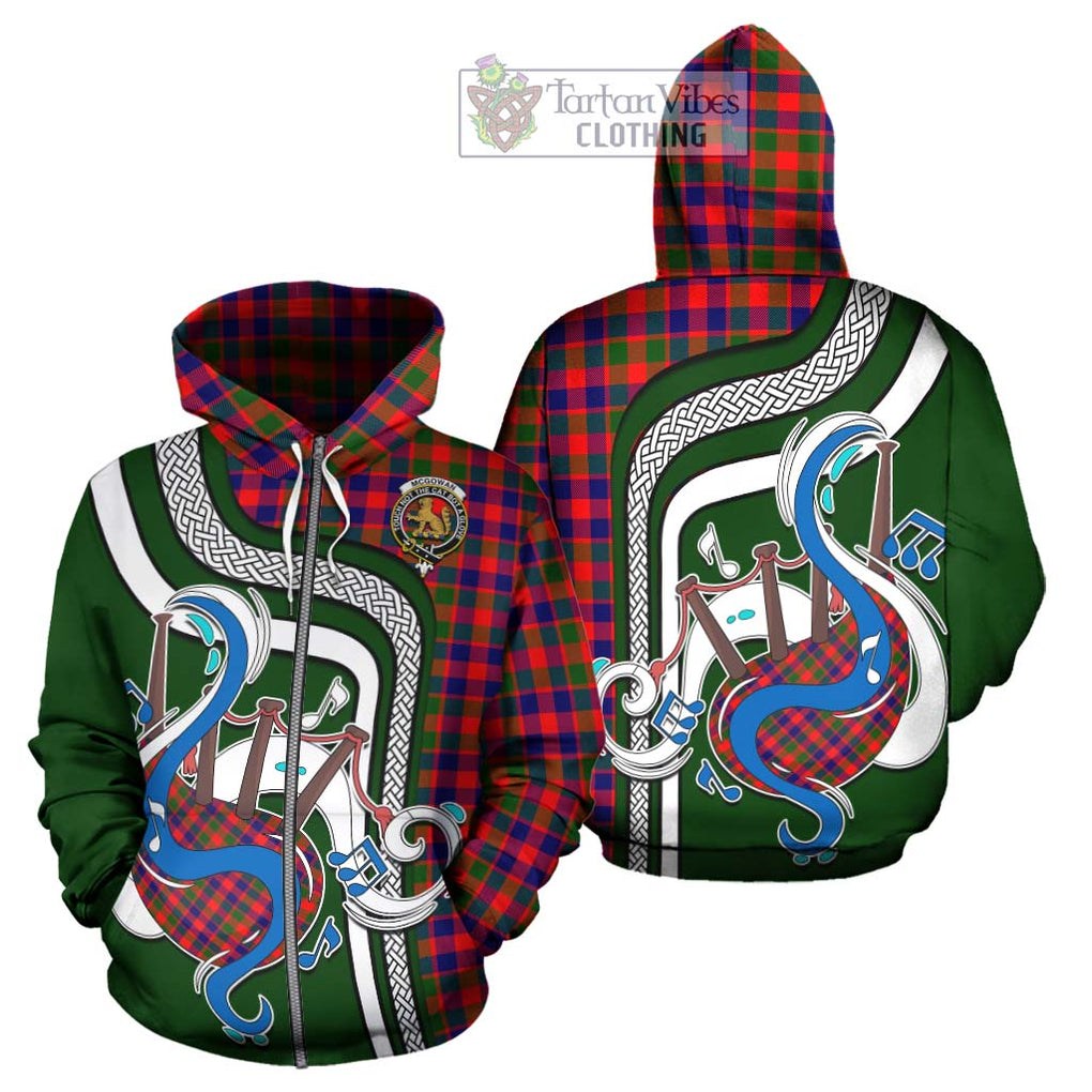 McGowan Tartan Hoodie with Epic Bagpipe Style - Tartanvibesclothing Shop