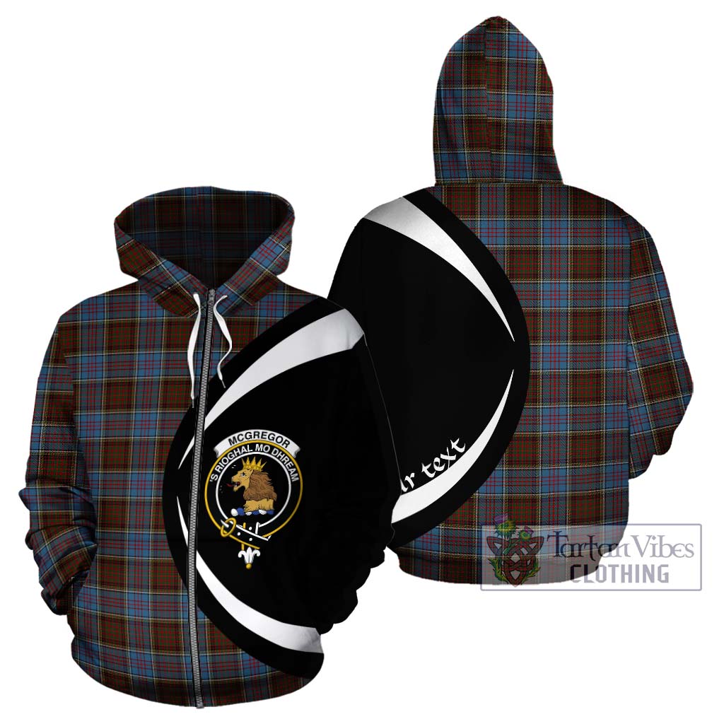 McGregor Hastie Tartan Hoodie with Family Crest Circle Style - Tartan Vibes Clothing