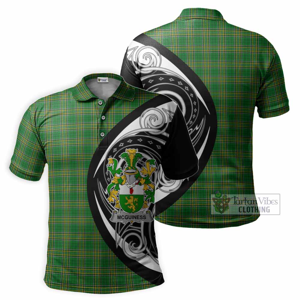 McGuiness Irish Clan Polo Shirt Celtic Circle Style - Tartan Vibes Clothing