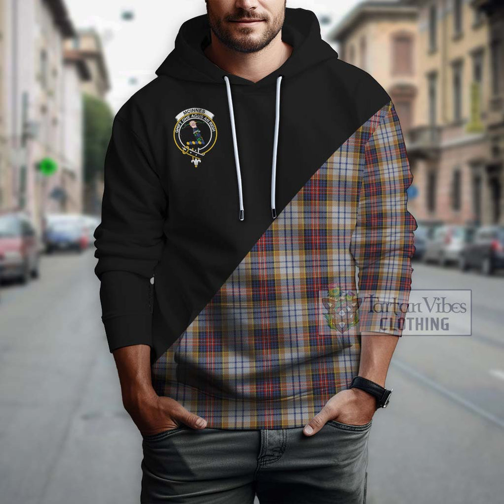 McInnes Ancient Hunting Tartan Hoodie with Family Crest and Military Logo Style - Tartanvibesclothing Shop