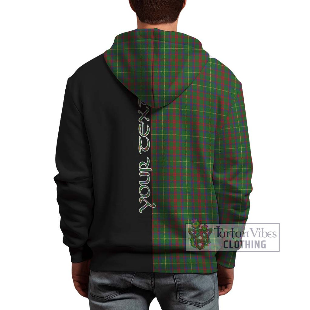 McIntosh Hunting Tartan Hoodie with Family Crest and Half Of Me Style - Tartanvibesclothing Shop