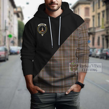 McIntyre Hunting Weathered Tartan Hoodie with Family Crest and Military Logo Style