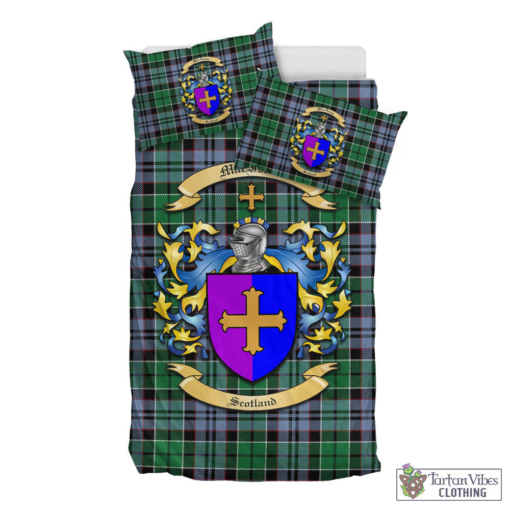 Tartan Vibes Clothing McIsaac Ancient Tartan Bedding Set with Coat of Arms