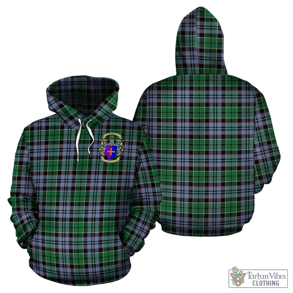 Tartan Vibes Clothing McIsaac Ancient Tartan Hoodie with Coat of Arms