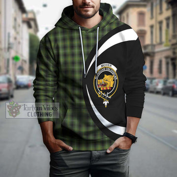 McIver Hunting Tartan Hoodie with Family Crest Circle Style