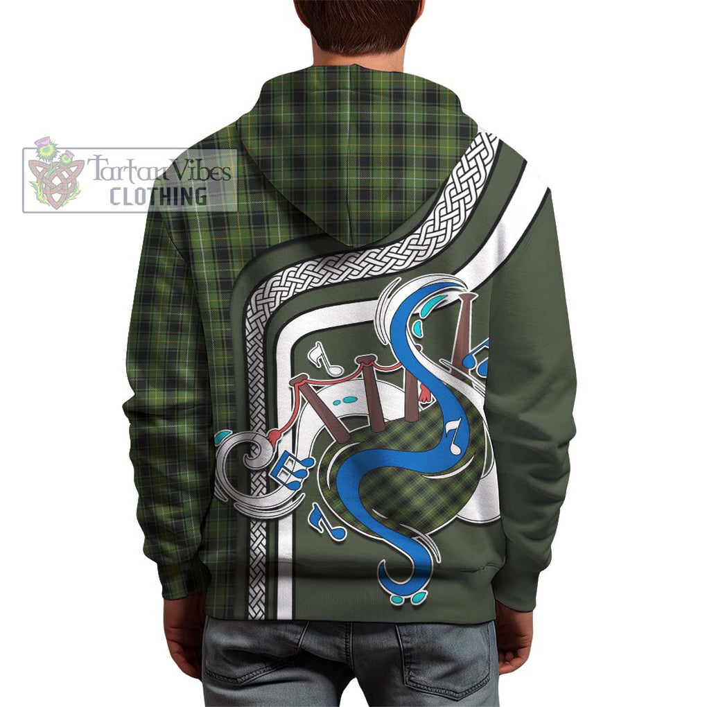 McIver Hunting Tartan Hoodie with Epic Bagpipe Style - Tartanvibesclothing Shop