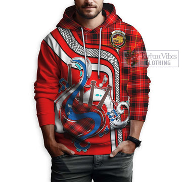 McIver Modern Tartan Hoodie with Epic Bagpipe Style