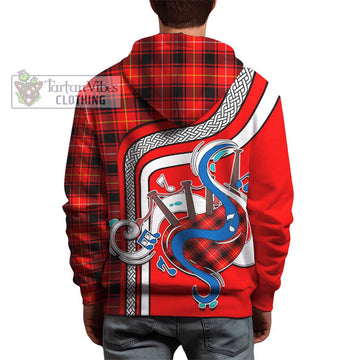 McIver Modern Tartan Hoodie with Epic Bagpipe Style