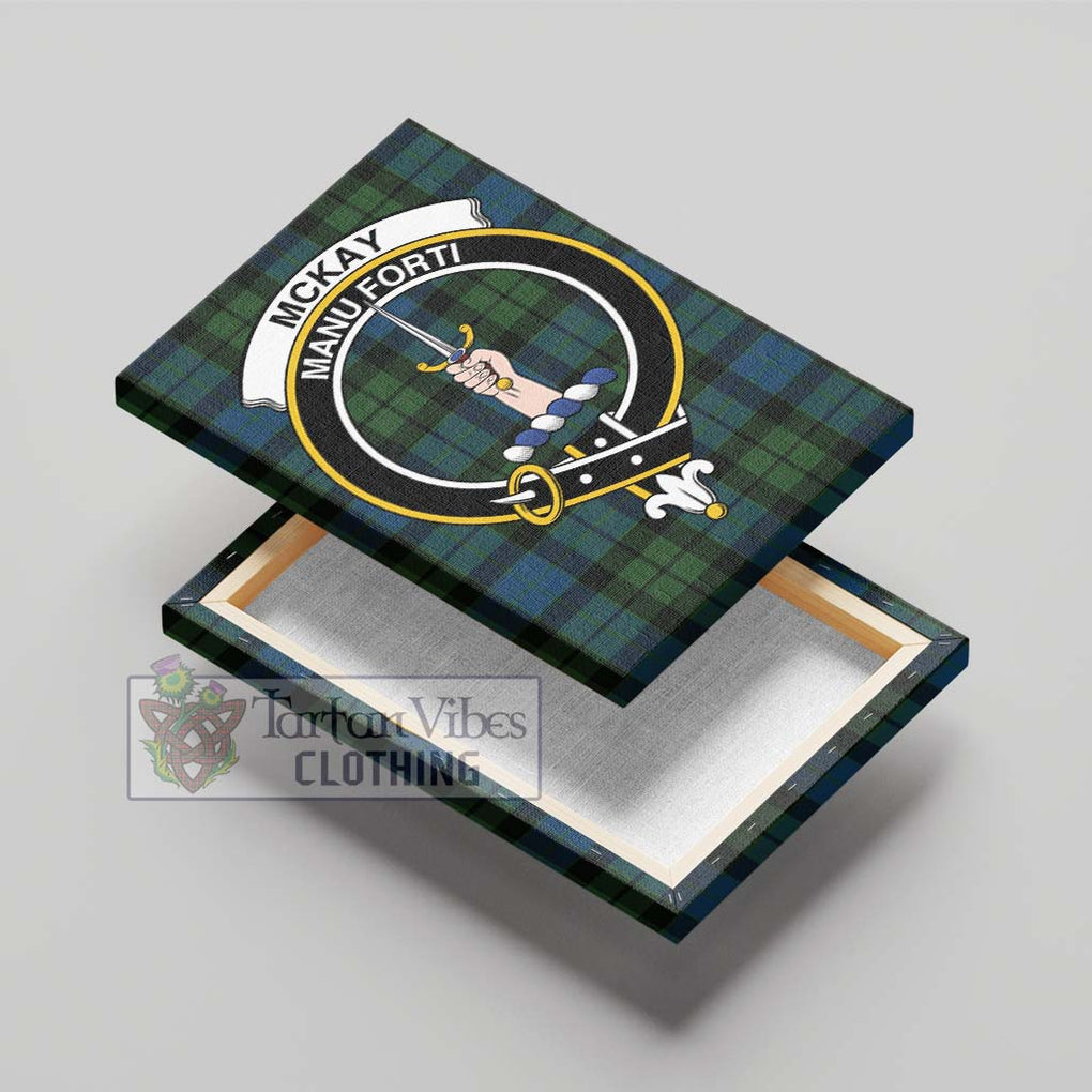 McKay Modern Tartan Canvas Print Wall Art with Family Crest - Tartan Vibes Clothing