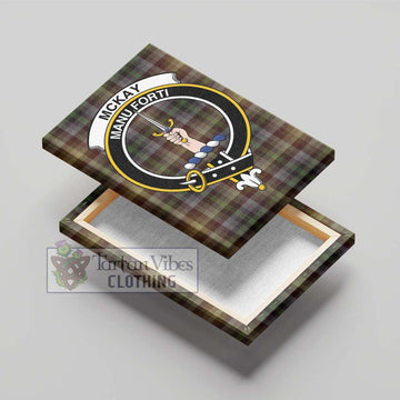 McKay of Strathnaver Tartan Canvas Print Wall Art with Family Crest