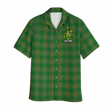 McKee Irish Clan Tartan Hawaiian Shirt with Coat of Arms Kid - Tartan Vibes Clothing