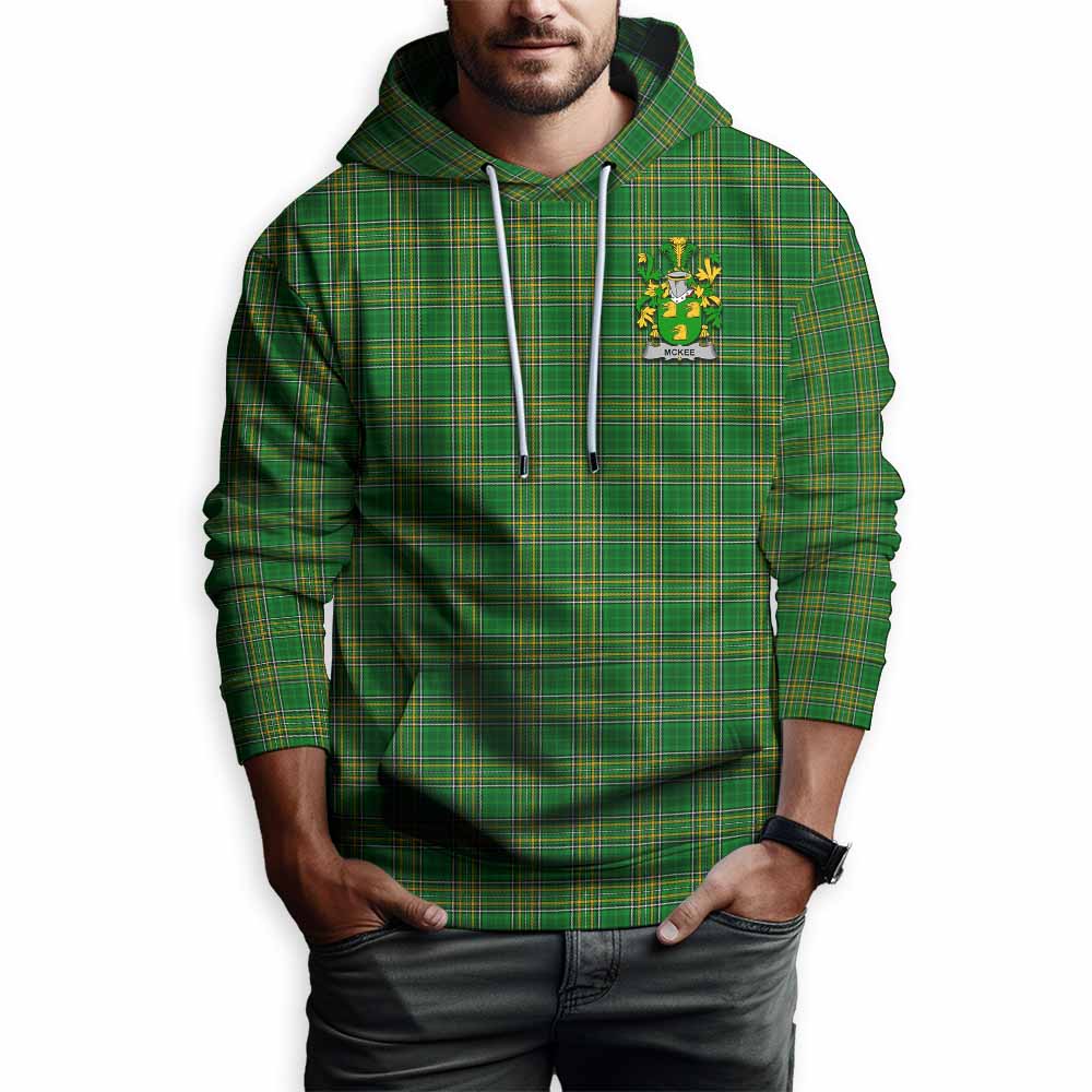 McKee Irish Clan Tartan Hoodie with Coat of Arms