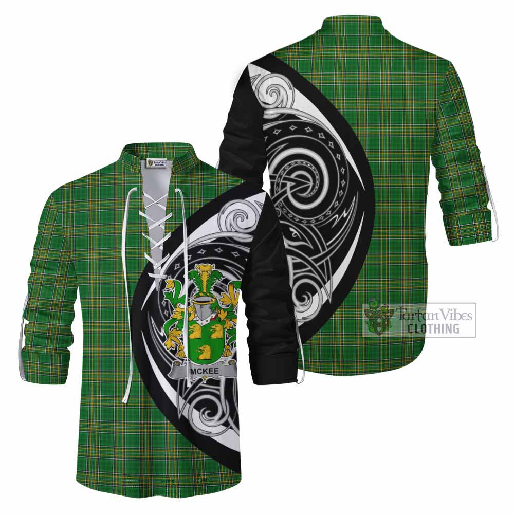 McKee Irish Clan Ghillie Kilt Shirt Celtic Circle Style - Tartan Vibes Clothing