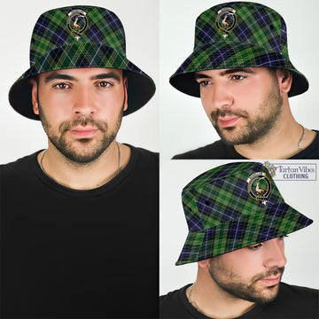 McKellar Tartan Bucket Hat with Family Crest Bucket Hat One Size - Tartan Vibes Clothing