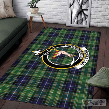 McKellar Tartan Area Rug with Family Crest L 59*86 inch (150x220 cm) - Tartan Vibes Clothing