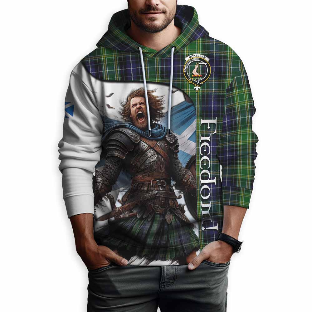 Tartan Vibes Clothing McKellar Crest Tartan Hoodie Inspired by the Freedom of Scottish Warrior