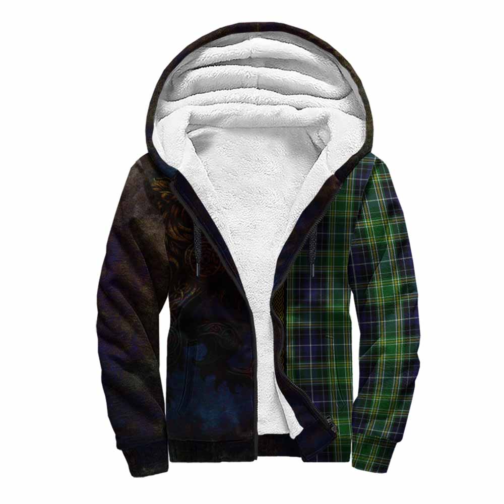 McKellar Tartan Family Crest Sherpa Hoodie Alba Gu Brath Be Brave Lion Ancient Style Unisex S - Tartan Vibes Clothing