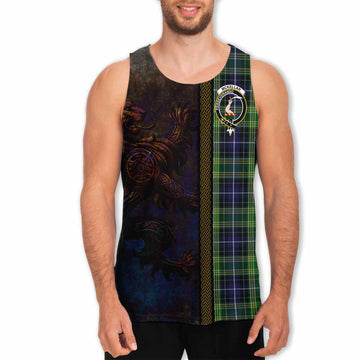 McKellar Tartan Family Crest Men's Tank Top Alba Gu Brath Be Brave Lion Ancient Style