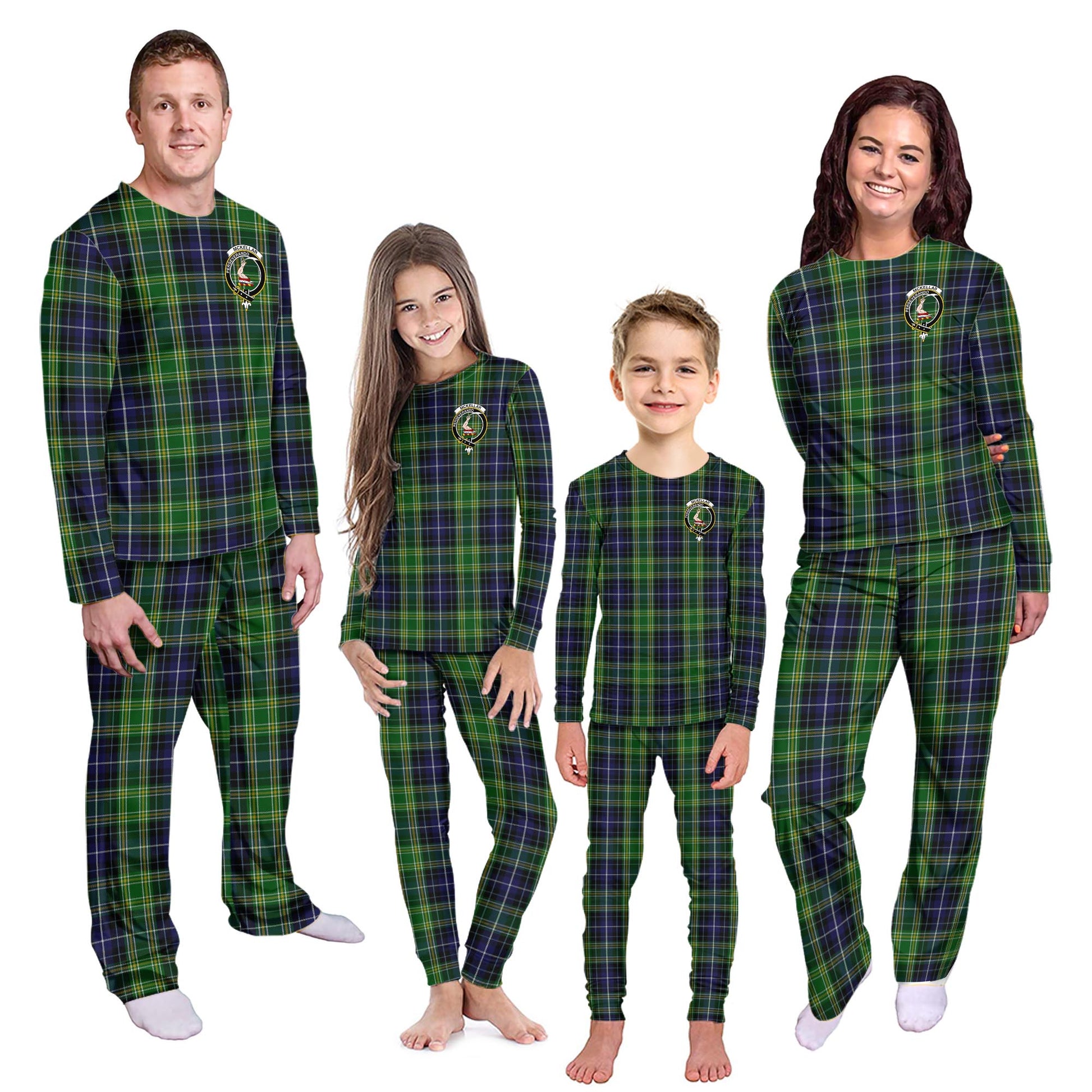 McKellar Tartan Pajamas Family Set with Family Crest - Tartanvibesclothing