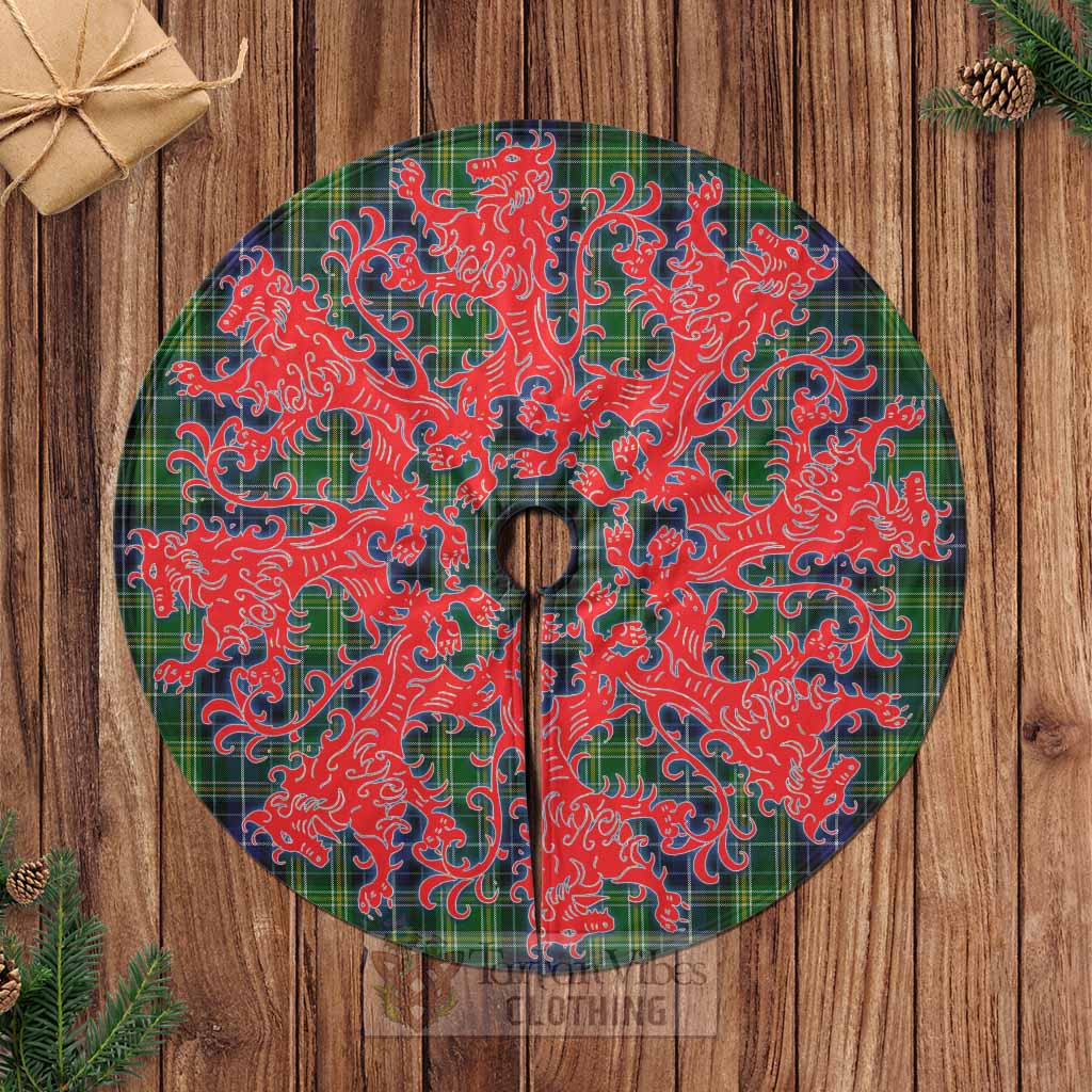 McKellar Tartan Christmas Tree Skirt Lion Rampant Style Casual Tree Skirts - Tartan Vibes Clothing