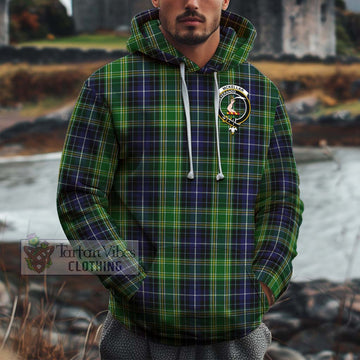 McKellar Tartan Cotton Hoodie with Family Crest Zip Hoodie - Tartan Vibes Clothing