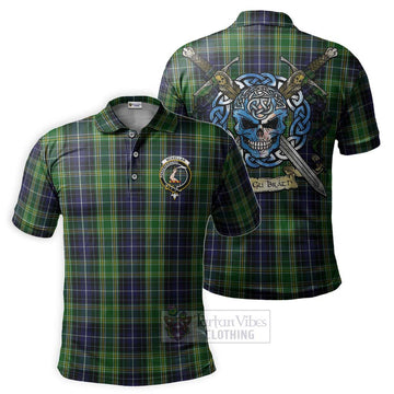 McKellar Tartan Polo Shirt with Family Crest Celtic Skull Style Kid - Tartan Vibes Clothing