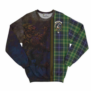 McKellar Tartan Family Crest Sweatshirt Alba Gu Brath Be Brave Lion Ancient Style Unisex - Tartan Vibes Clothing