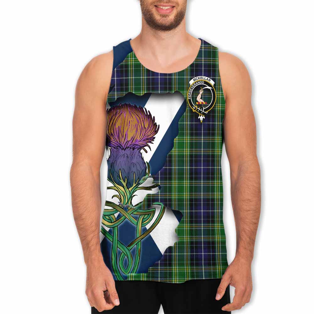 McKellar Tartan Family Crest Men's Tank Top Scottish Thistle Celtic Inspired Men - Tartan Vibes Clothing