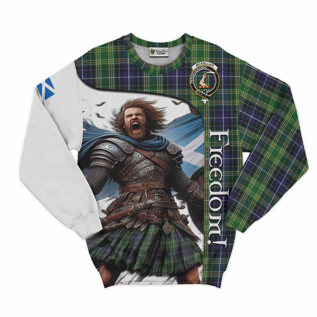 McKellar Crest Tartan Sweatshirt Inspired by the Freedom of Scottish Warrior Unisex - Tartan Vibes Clothing