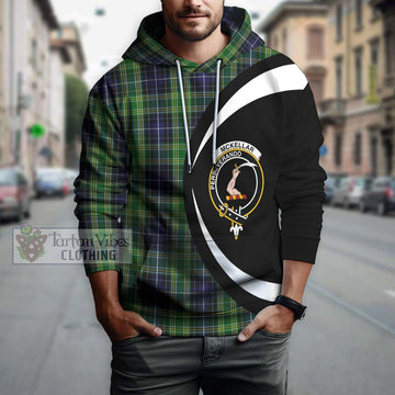 McKellar Tartan Hoodie with Family Crest Circle Style