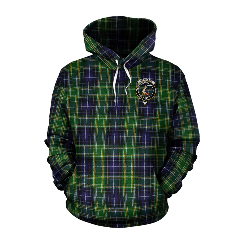 McKellar Tartan Cotton Hoodie with Family Crest Celtic Skull Style Pullover Hoodie XS - Tartan Vibes Clothing
