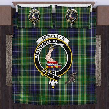 McKellar Tartan Bedding Set with Family Crest UK Bedding Set - Tartan Vibes Clothing
