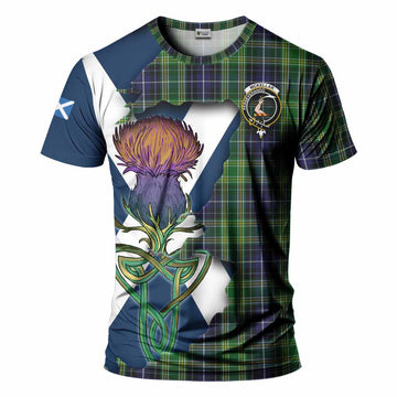 McKellar Tartan Family Crest T-Shirt Scottish Thistle Celtic Inspired Kid's Shirt - Tartan Vibes Clothing