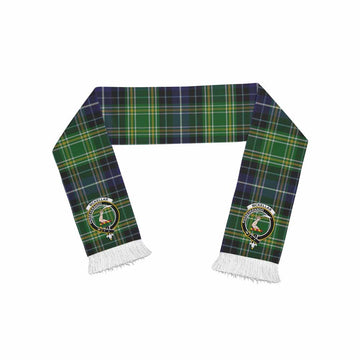 McKellar Tartan Ruffneck Scarf with Family Crest One Size 67.7*6.7 inches - Tartan Vibes Clothing