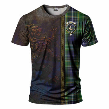 McKellar Tartan Family Crest T-Shirt Alba Gu Brath Be Brave Lion Ancient Style