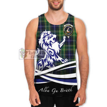 McKellar Tartan Men's Tank Top with Alba Gu Brath Regal Lion Emblem Men - Tartan Vibes Clothing