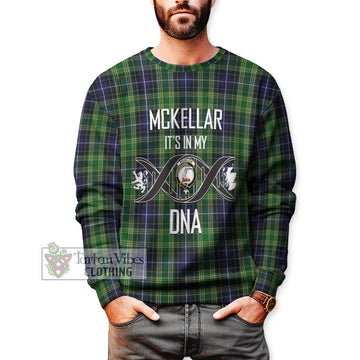 McKellar Tartan Sweatshirt with Family Crest DNA In Me Style Unisex - Tartan Vibes Clothing