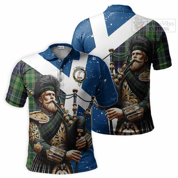 McKellar Tartan Polo Shirt with Family Crest Scottish Bagpiper Vibes Kid - Tartan Vibes Clothing