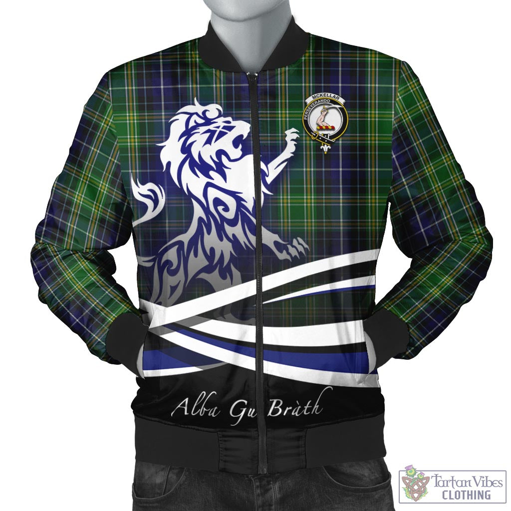 McKellar Tartan Bomber Jacket with Alba Gu Brath Regal Lion Emblem Unisex - Tartan Vibes Clothing