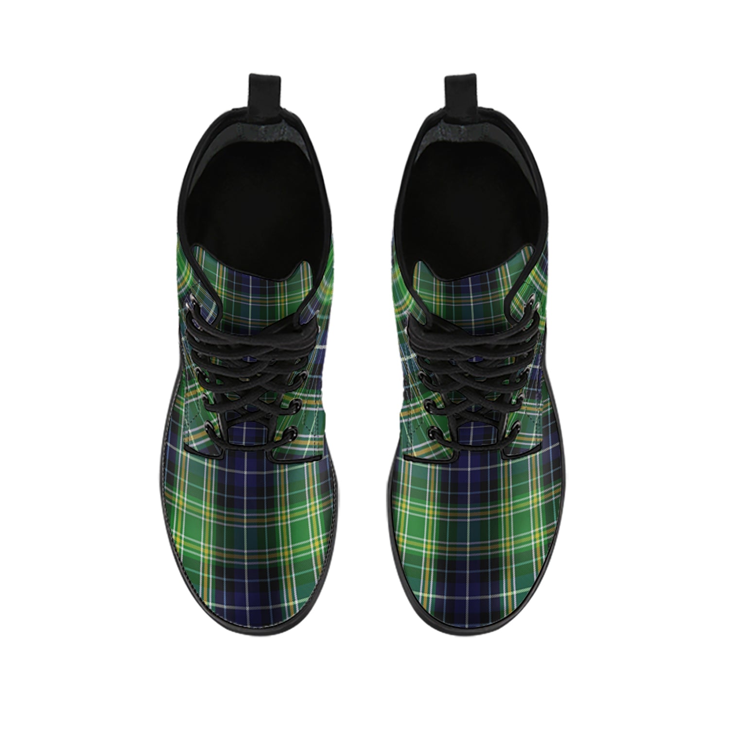 McKellar Tartan Leather Boots - Tartan Vibes Clothing
