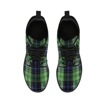 McKellar Tartan Leather Boots - Tartan Vibes Clothing