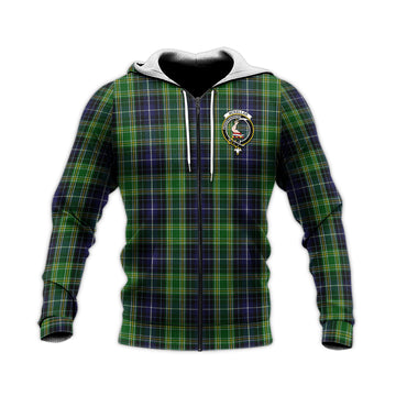 McKellar Tartan Knitted Hoodie with Family Crest Unisex Knitted Zip Hoodie - Tartan Vibes Clothing