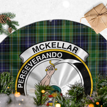 McKellar Tartan Christmas Tree Skirt with Family Crest - Tartan Vibes Clothing