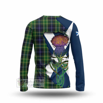 McKellar Tartan Family Crest Long Sleeve T-Shirt Scottish Thistle Celtic Inspired - Tartan Vibes Clothing