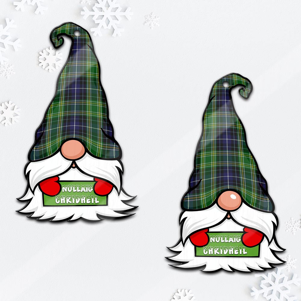 McKellar Gnome Christmas Ornament with His Tartan Christmas Hat - Tartan Vibes Clothing