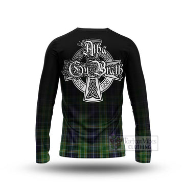 McKellar Tartan Long Sleeve T-Shirt Featuring Alba Gu Brath Family Crest Celtic Inspired - Tartan Vibes Clothing
