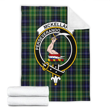 McKellar Tartan Blanket with Family Crest - Tartan Vibes Clothing