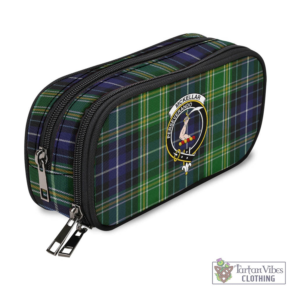 Tartan Vibes Clothing McKellar Tartan Pen and Pencil Case with Family Crest