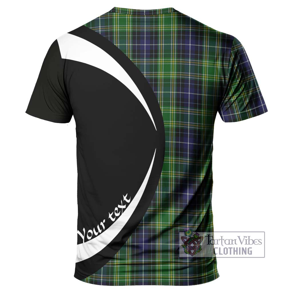 McKellar Tartan T-Shirt with Family Crest Circle Style - Tartan Vibes Clothing
