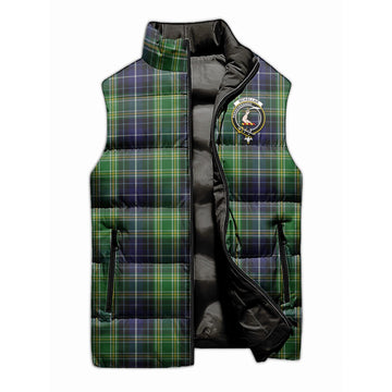 McKellar Tartan Sleeveless Puffer Jacket with Family Crest